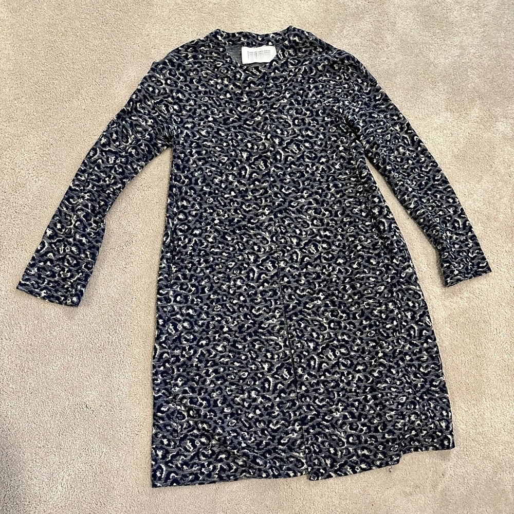 Harris Wharf London animal print knit jacket/duster